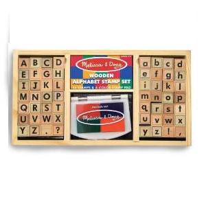 melissa and doug alphabet stamp set