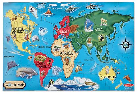 melissa and doug world map puzzle