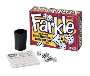 farkle dice rolling game