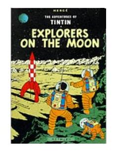 tintin on the moon